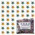 Confetti Star 1/4" Green Hunter, Orange