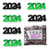 Confetti Year 2024 Black, Green