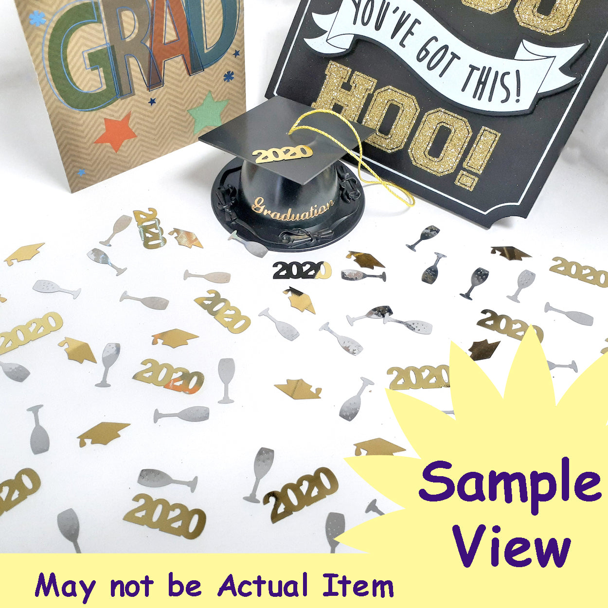 Confetti Year 2024 Black, Green