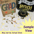 Confetti Grad Cap Gold, Silver