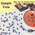Confetti Circle 1/4" Fuchsia, Orange