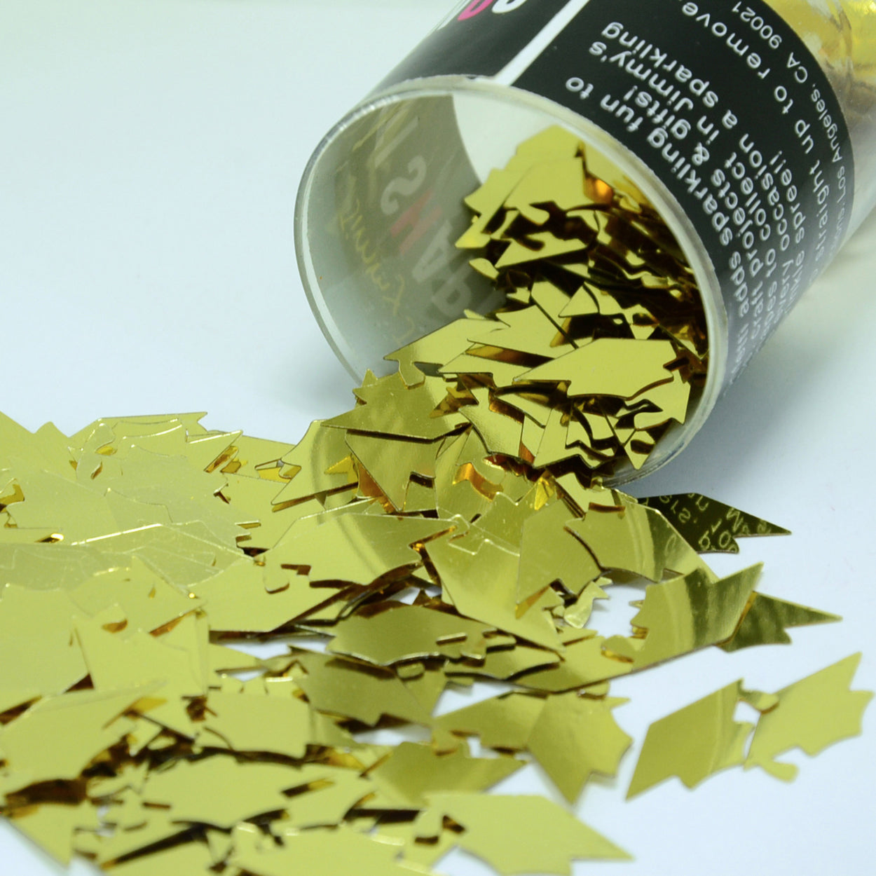 Confetti Grad Cap Gold, Silver