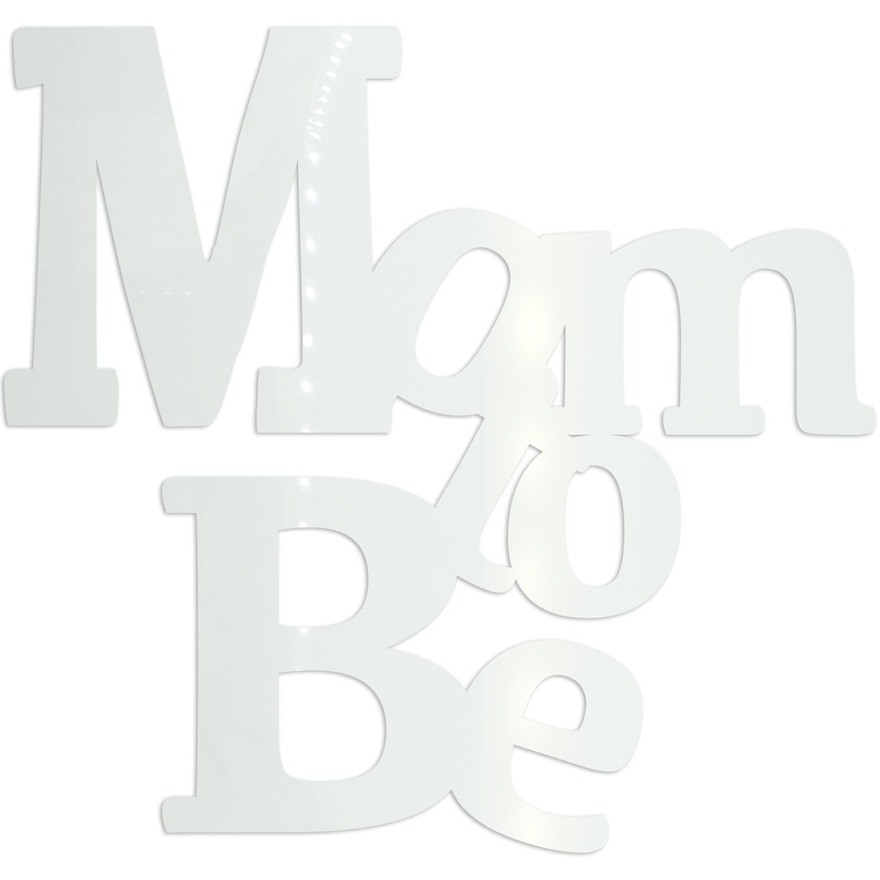 Custom-Bigs 2" & 5" - MOM TO BE White