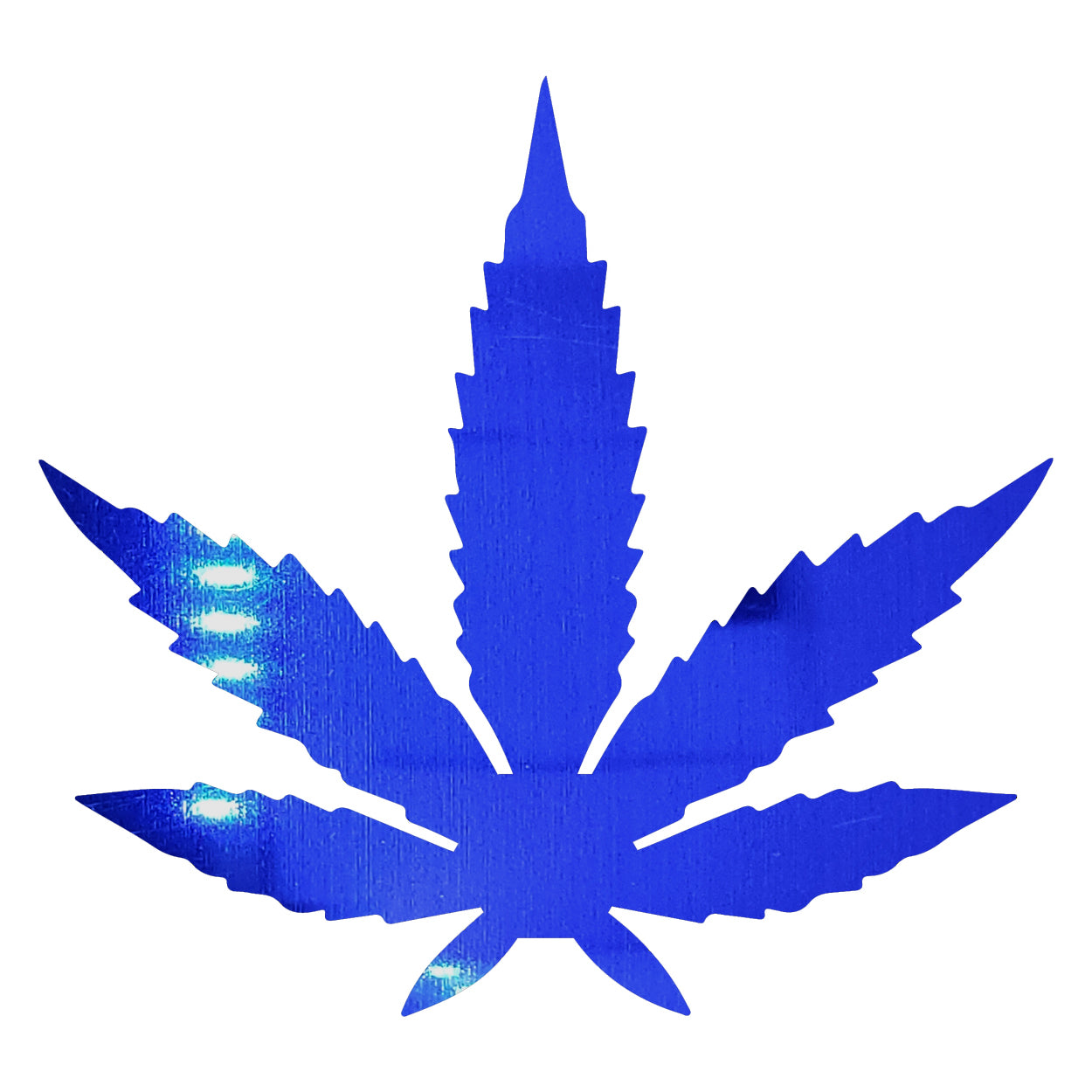 Custom-Bigs 2" & 5" - MARIJUANA LEAF  Blue Royal