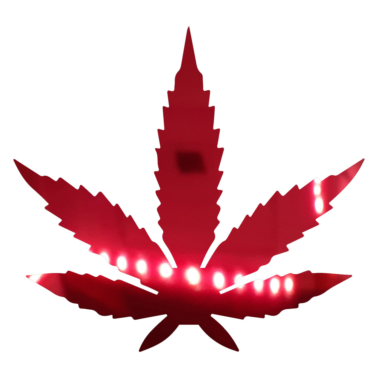 Custom-Bigs 2" & 5" - MARIJUANA LEAF  Red