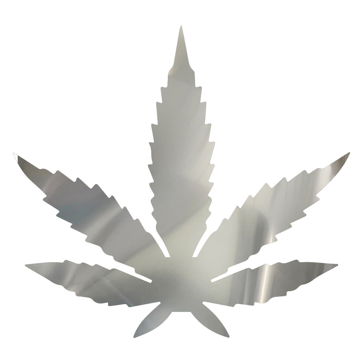 Custom-Bigs 2" & 5" - MARIJUANA LEAF  Silver
