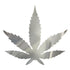 Custom-Bigs 2" & 5" - MARIJUANA LEAF  Silver