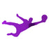 Custom-Bigs 2" & 5" - SOCCER PLAYER GOALIE  Purple