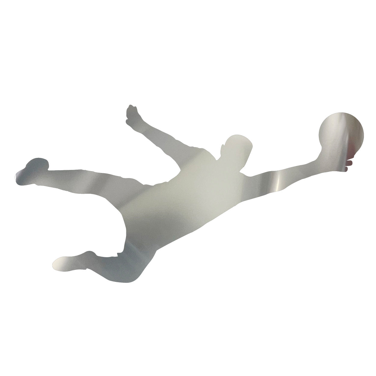 Custom-Bigs 2" & 5" - SOCCER PLAYER GOALIE  Silver