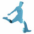 Custom-Bigs 2" & 5" - SOCCER PLAYER KICKER  Blue Sky