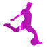 Custom-Bigs 2" & 5" - SOCCER PLAYER KICKER  Fuchsia