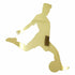 Custom-Bigs 2" & 5" - SOCCER PLAYER KICKER  Gold