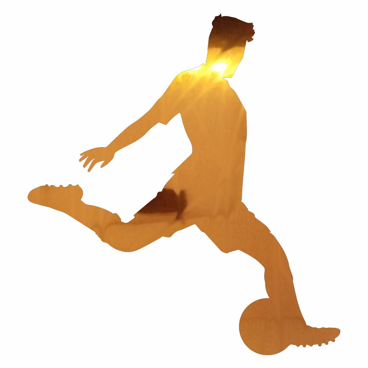 Custom-Bigs 2" & 5" - SOCCER PLAYER KICKER  Orange