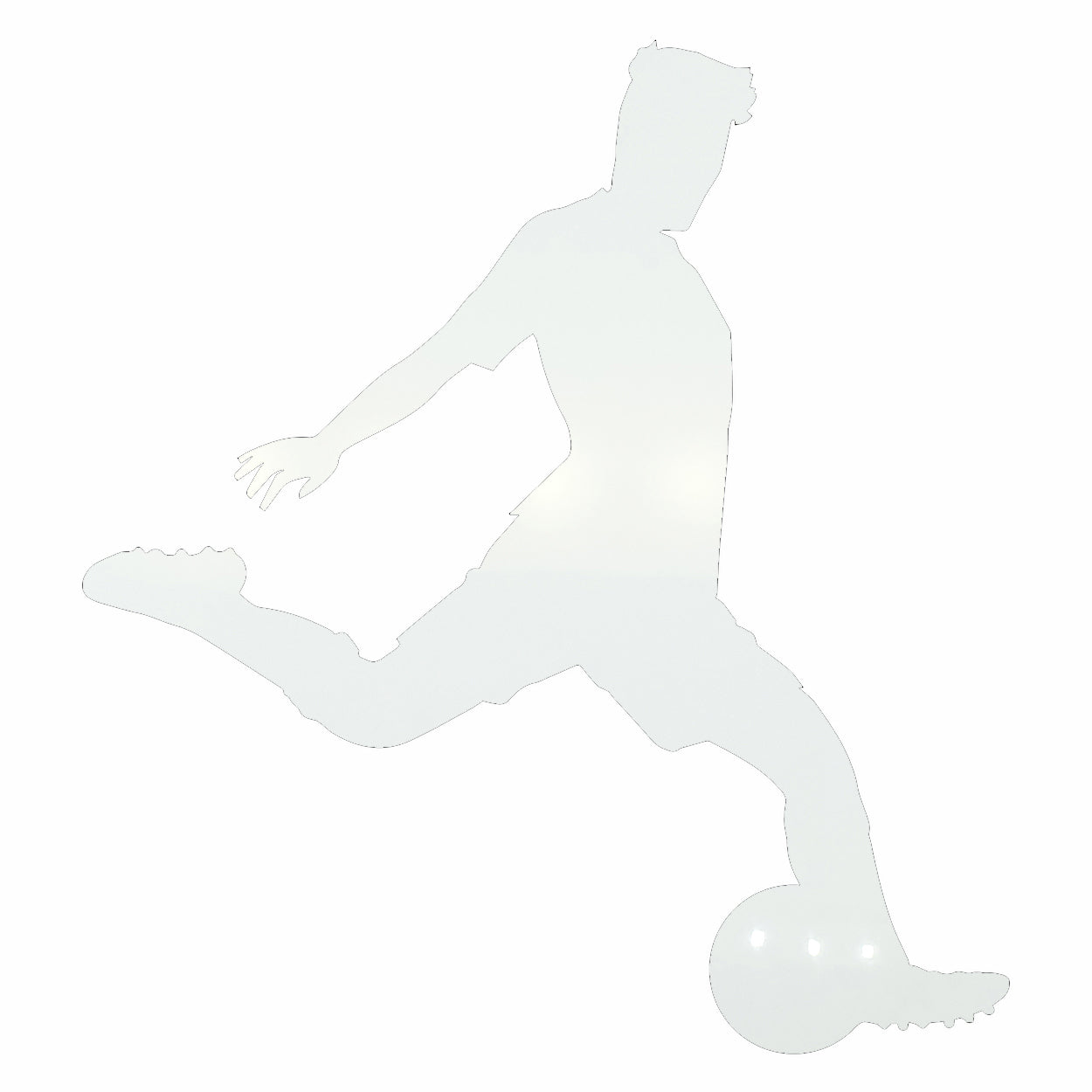 Custom-Bigs 2" & 5" - SOCCER PLAYER KICKER  White