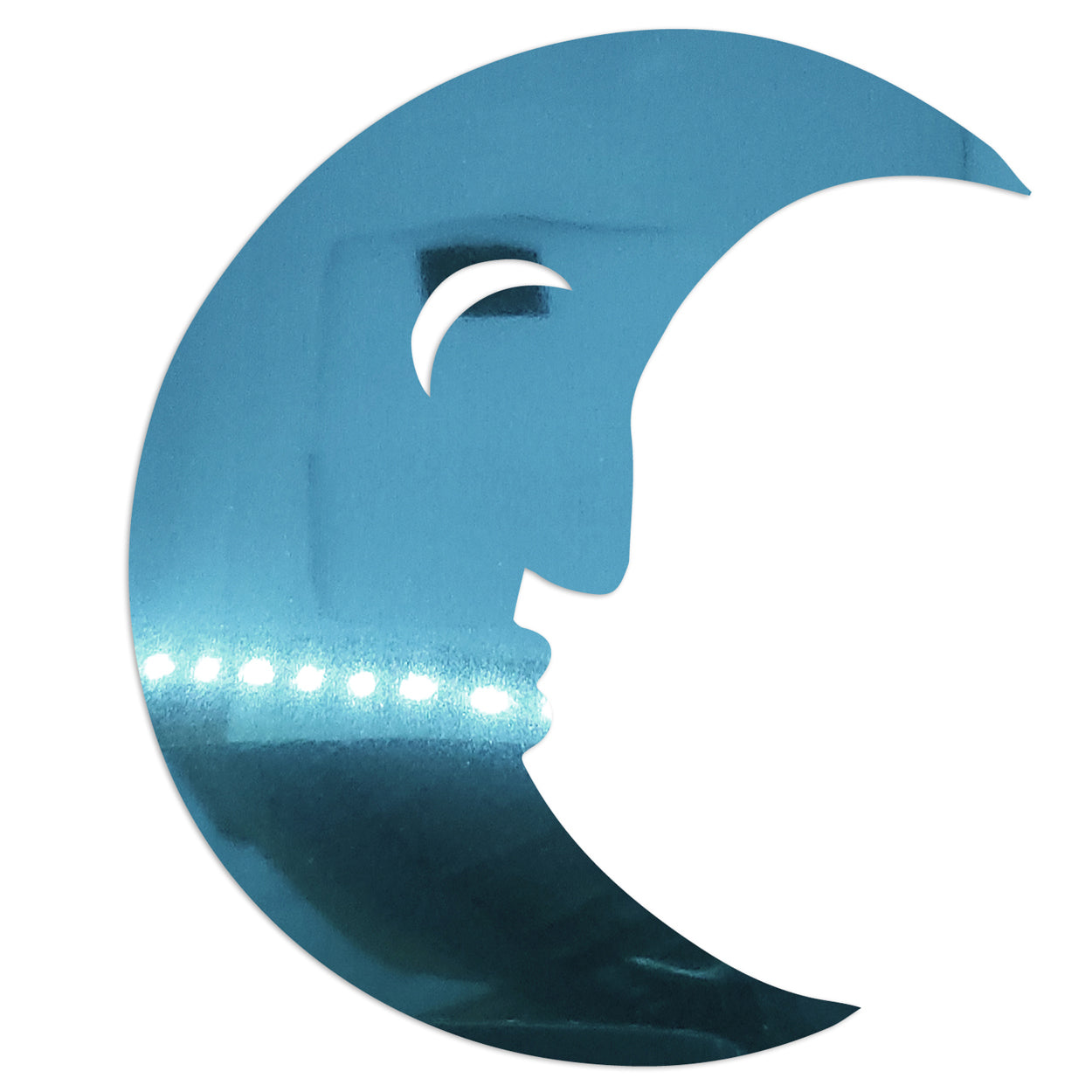 Custom-Bigs 2" & 5" - MAN ON MOON Blue Sky