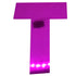 Custom-Bigs 2" & 5" - LETTER T Fuchsia