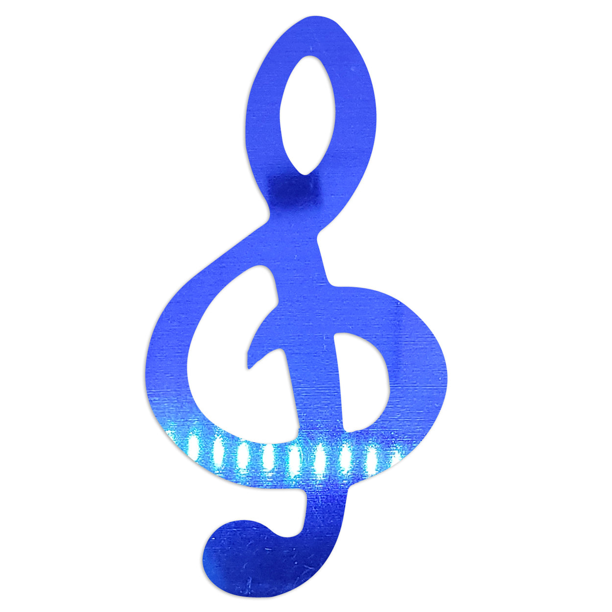 Custom-Bigs 2" & 5" - MUSIC NOTE CLEF Blue Royal