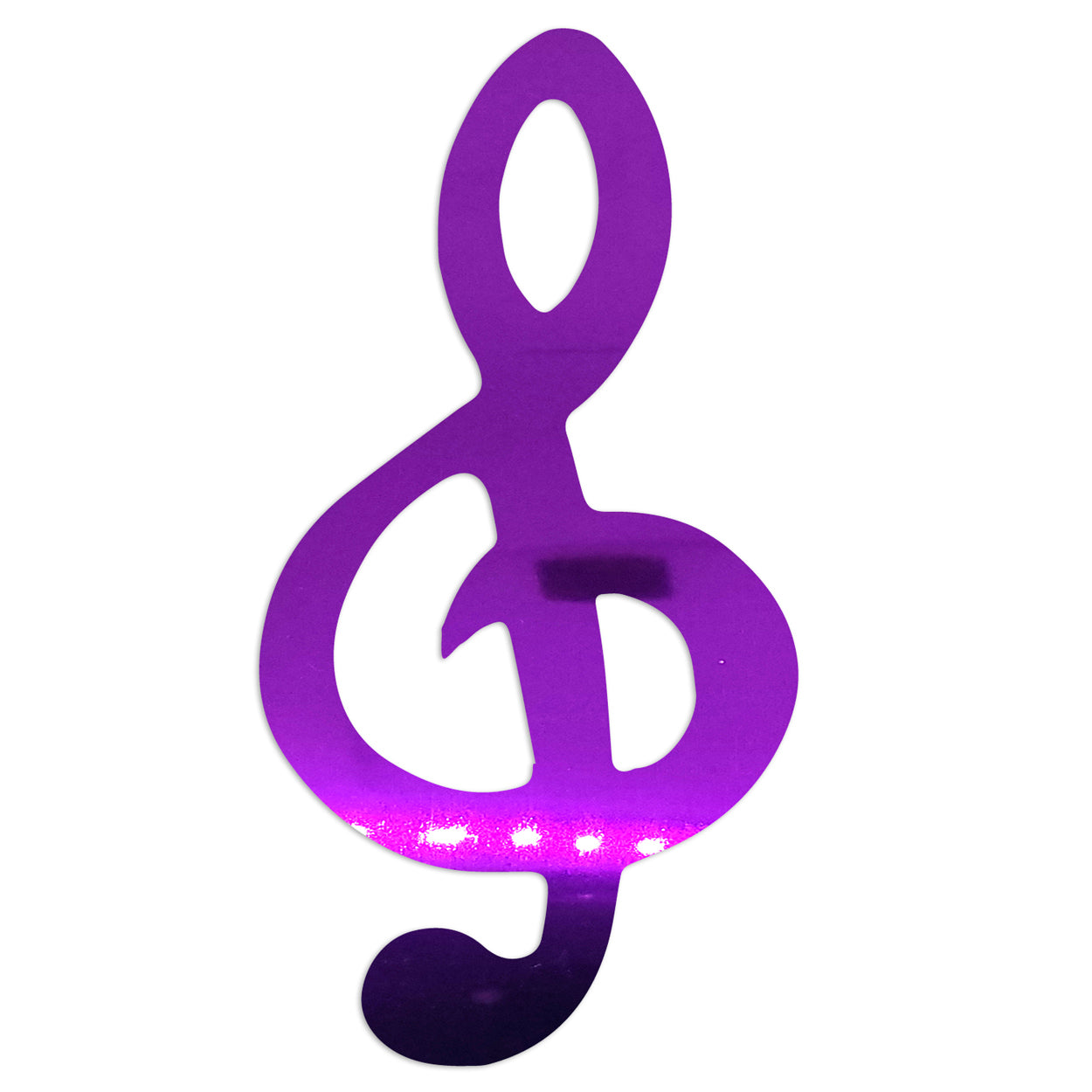 Custom-Bigs 2" & 5" - MUSIC NOTE CLEF Purple