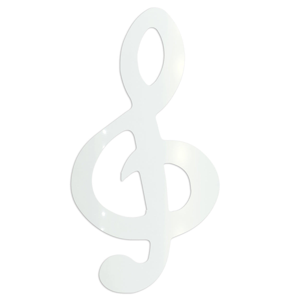 Custom-Bigs 2" & 5" - MUSIC NOTE CLEF White