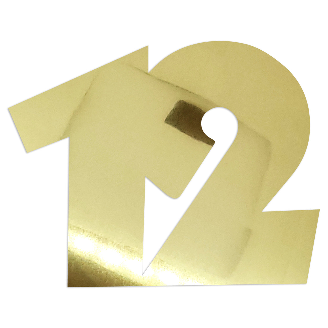 Custom-Bigs 2" & 5" - NUMBER 12 Gold