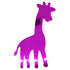 Custom-Bigs 2" & 5" - GIRAFFE Fuchsia