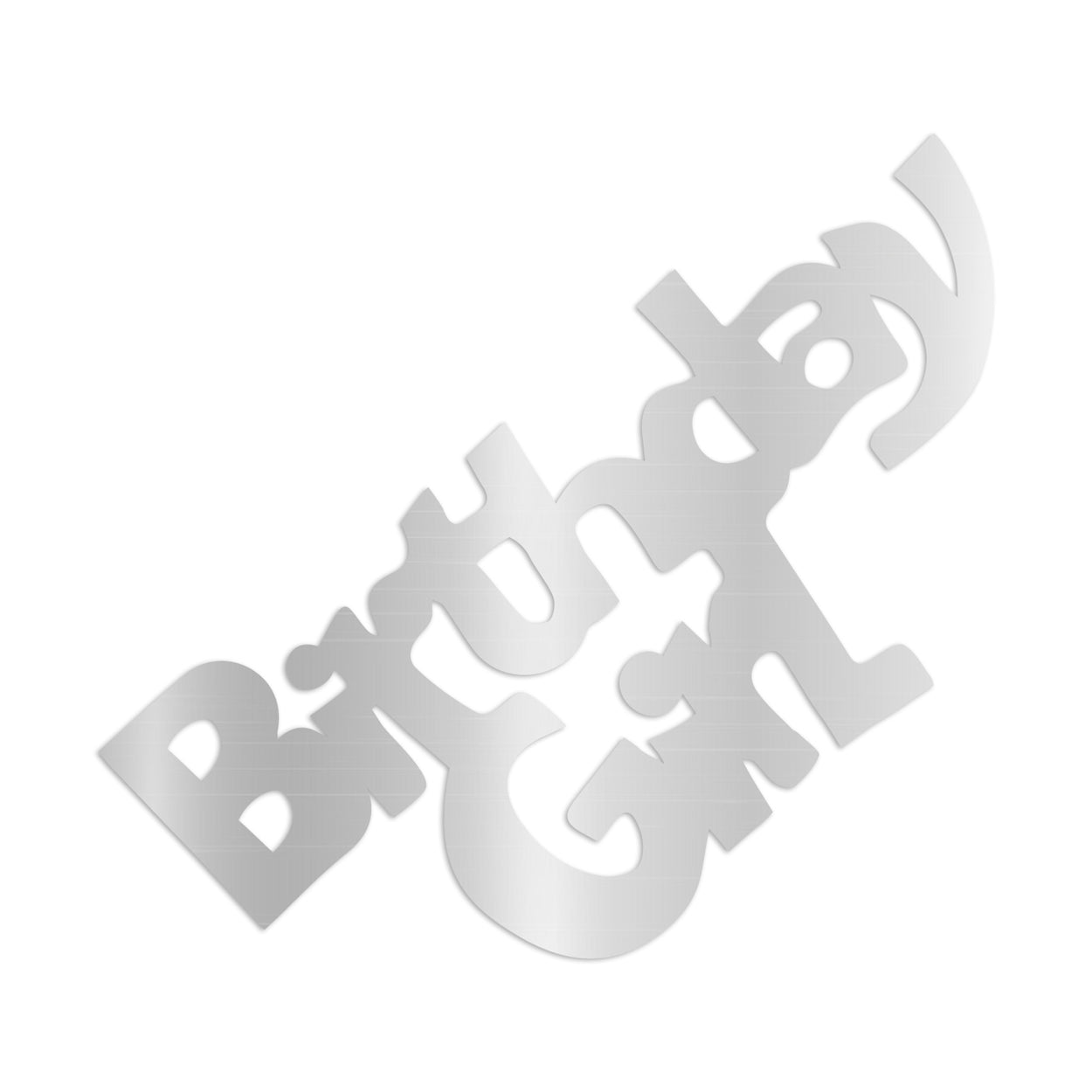 Custom-Bigs 2" & 5" - BIRTHDAY GIRL Silver