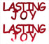 Custom-Buzz Word - LASTING JOY Red