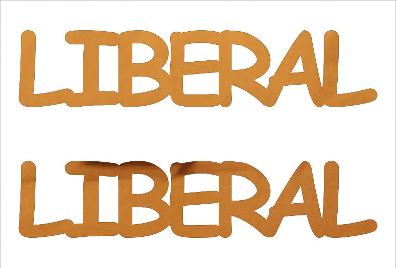 Custom-Buzz Word - LIBERAL Orange