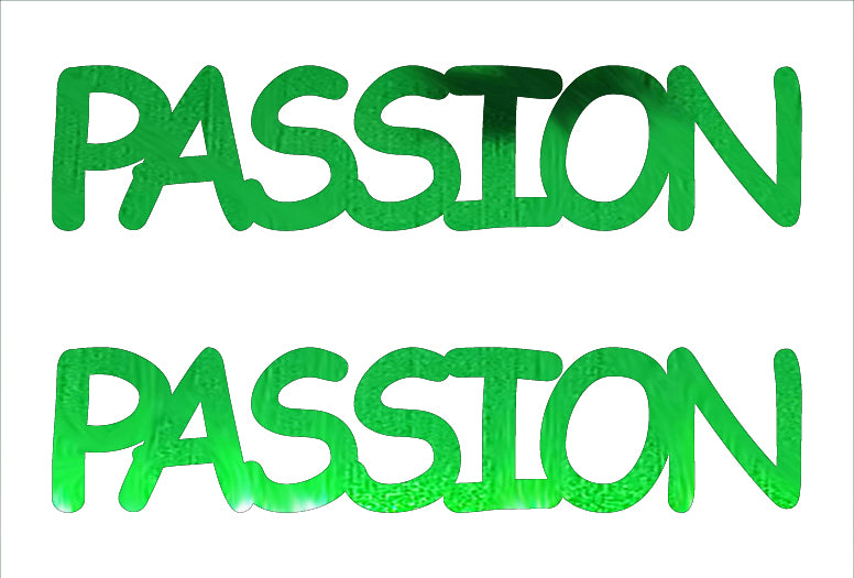 Custom-Buzz Word - PASSION Green