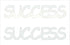 Custom-Buzz Word - SUCCESS White