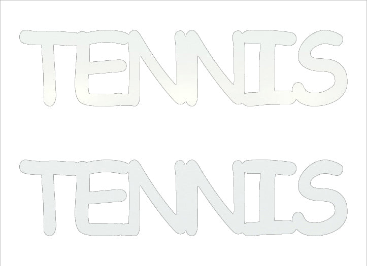 Custom-Buzz Word - TENNIS White