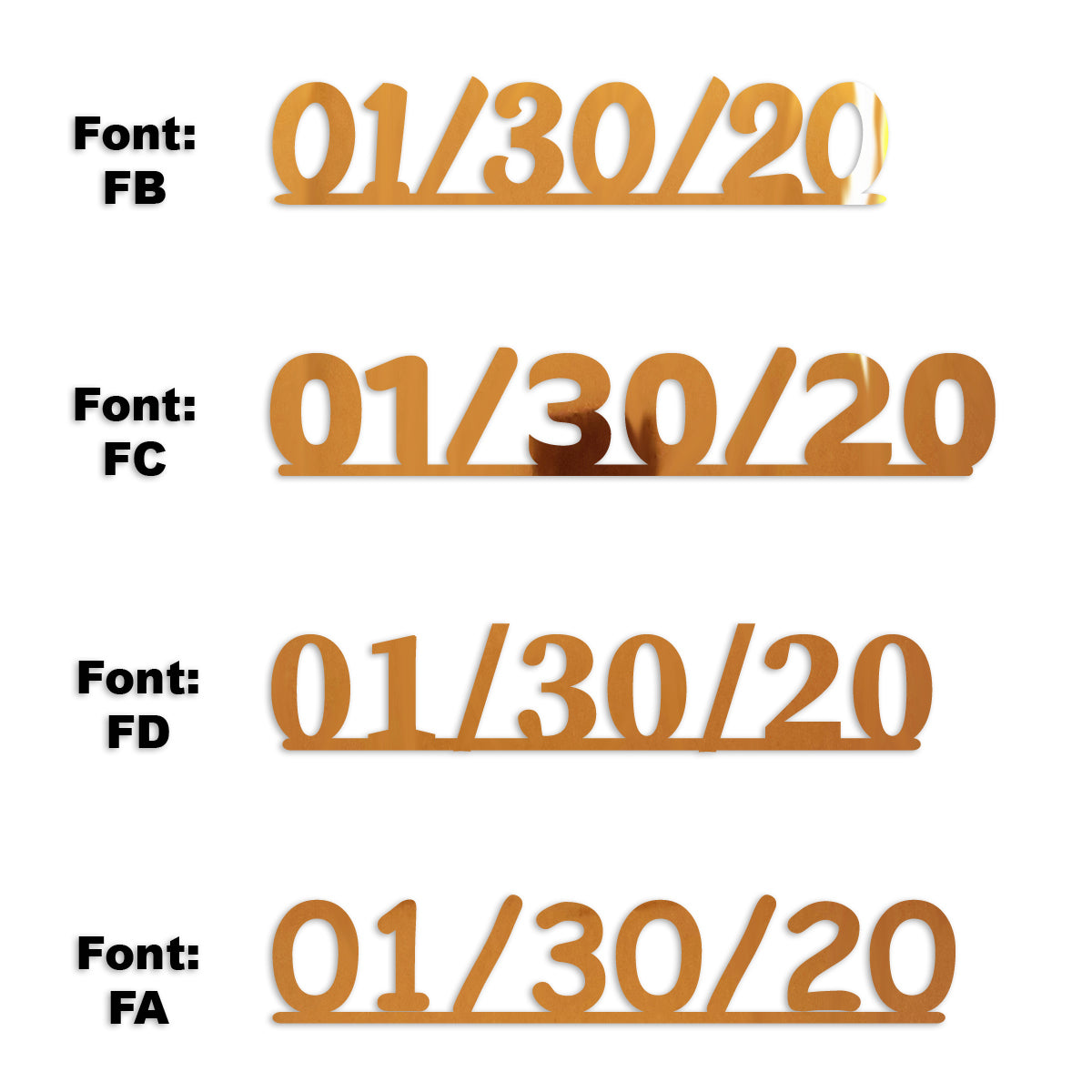 Custom-Fetti Date - 01/30/24 or 01/30/25  Orange