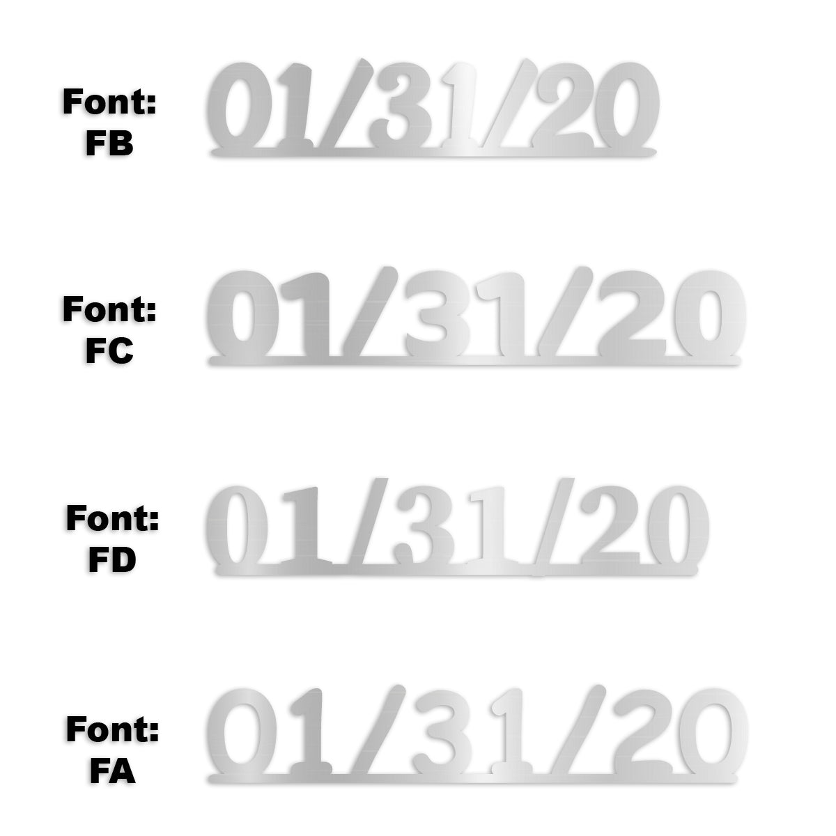Custom-Fetti Date - 01/31/24 or 01/31/25  Silver