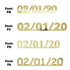 Custom-Fetti Date - 02/01/24 or 02/01/25  Gold