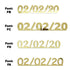 Custom-Fetti Date - 02/02/24 or 02/02/25  Gold