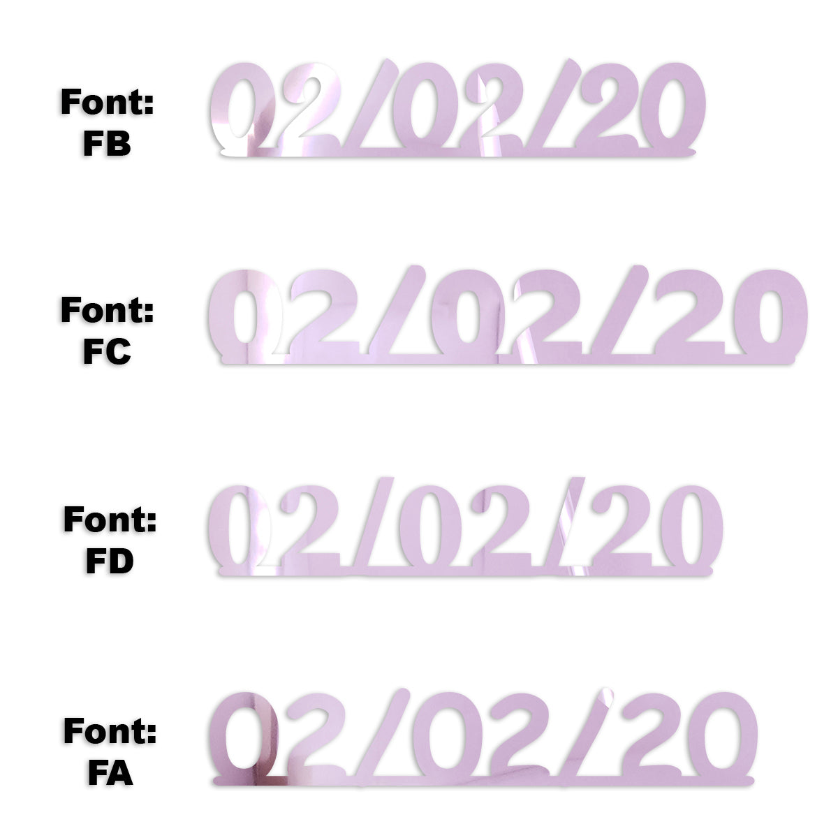 Custom-Fetti Date - 02/02/24 or 02/02/25  Pink