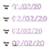 Custom-Fetti Date - 02/02/24 or 02/02/25  Pink