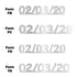 Custom-Fetti Date - 02/03/24 or 02/03/25  Silver
