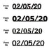 Custom-Fetti Date - 02/05/24 or 02/05/25  Black