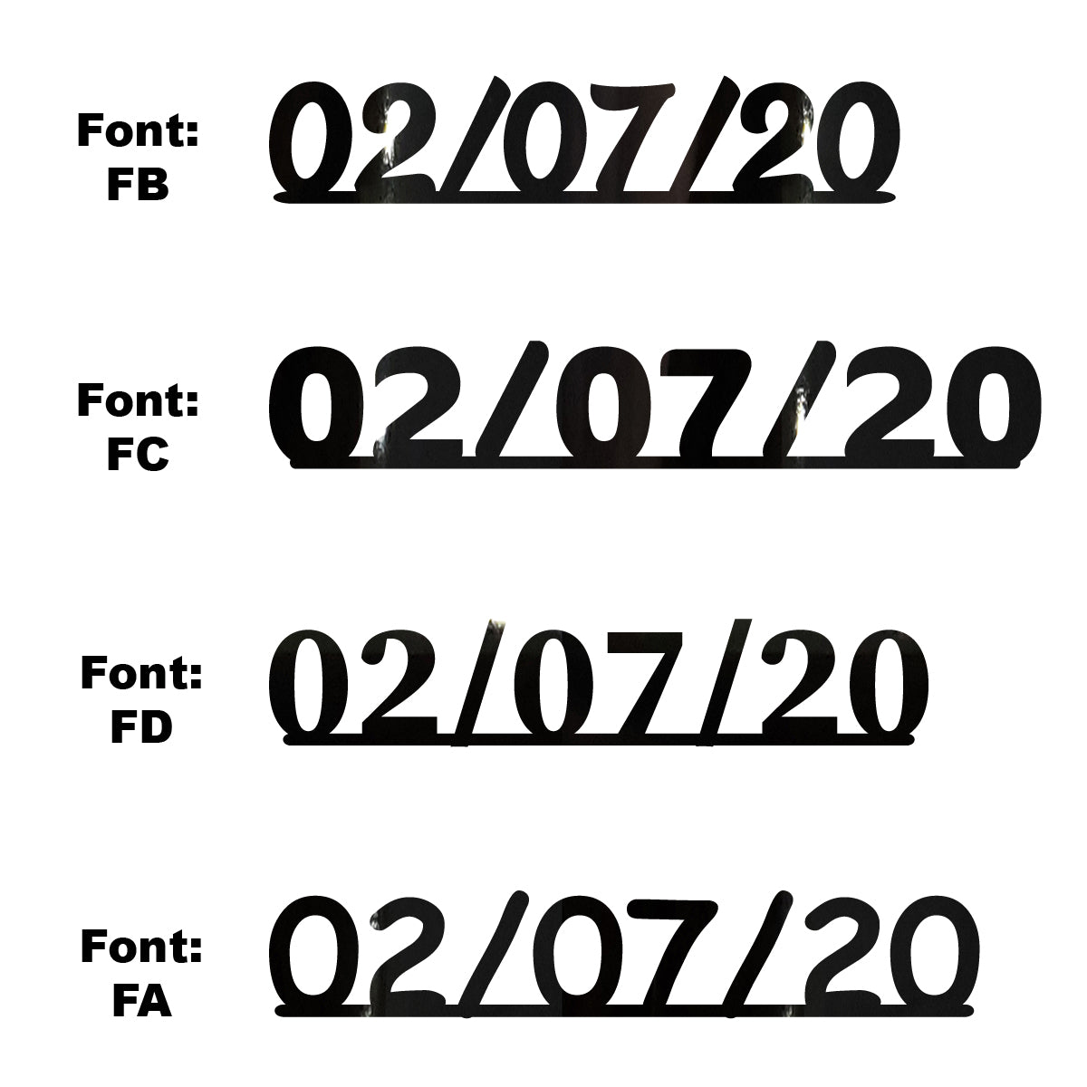 Custom-Fetti Date - 02/07/24 or 02/07/25  Black