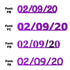 Custom-Fetti Date - 02/09/24 or 02/09/25  Purple