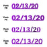 Custom-Fetti Date - 02/13/24 or 02/13/25  Purple