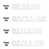 Custom-Fetti Date - 02/13/24 or 02/13/25  White