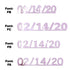 Custom-Fetti Date - 02/14/24 or 02/14/25  Pink