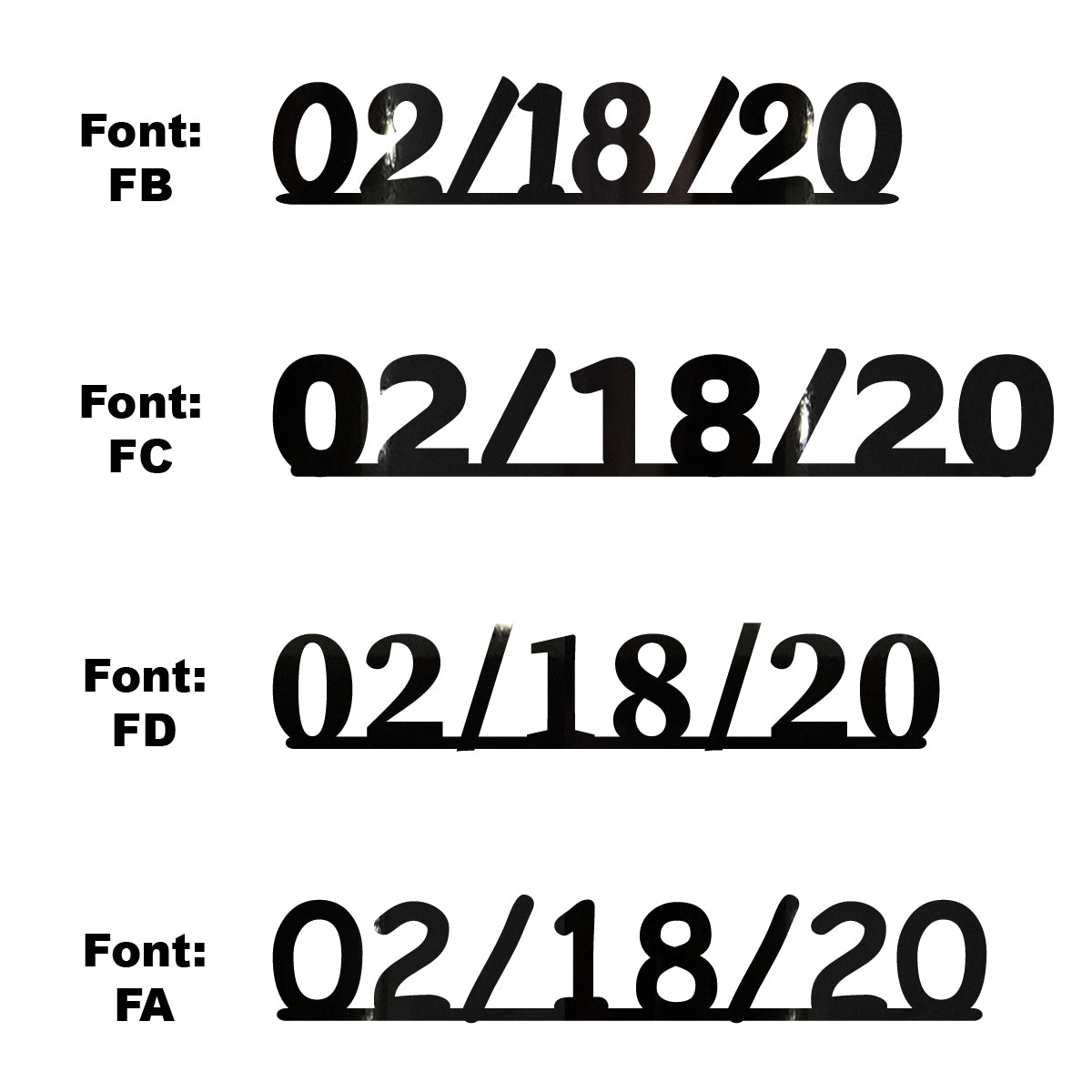 Custom-Fetti Date - 02/18/24 or 02/18/25  Black