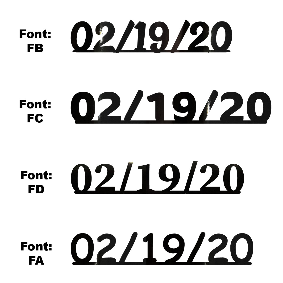 Custom-Fetti Date - 02/19/24 or 02/19/25  Black