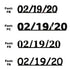 Custom-Fetti Date - 02/19/24 or 02/19/25  Black