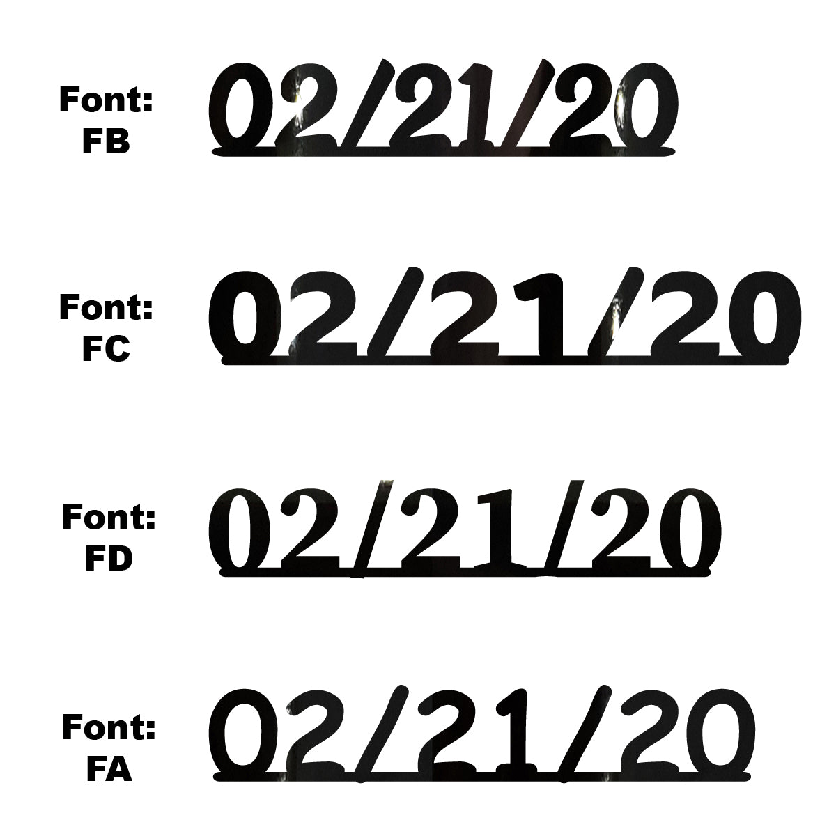 Custom-Fetti Date - 02/21/24 or 02/21/25  Black