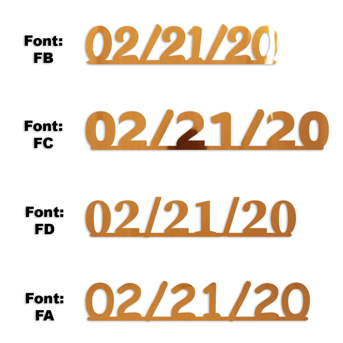 Custom-Fetti Date - 02/21/24 or 02/21/25  Orange