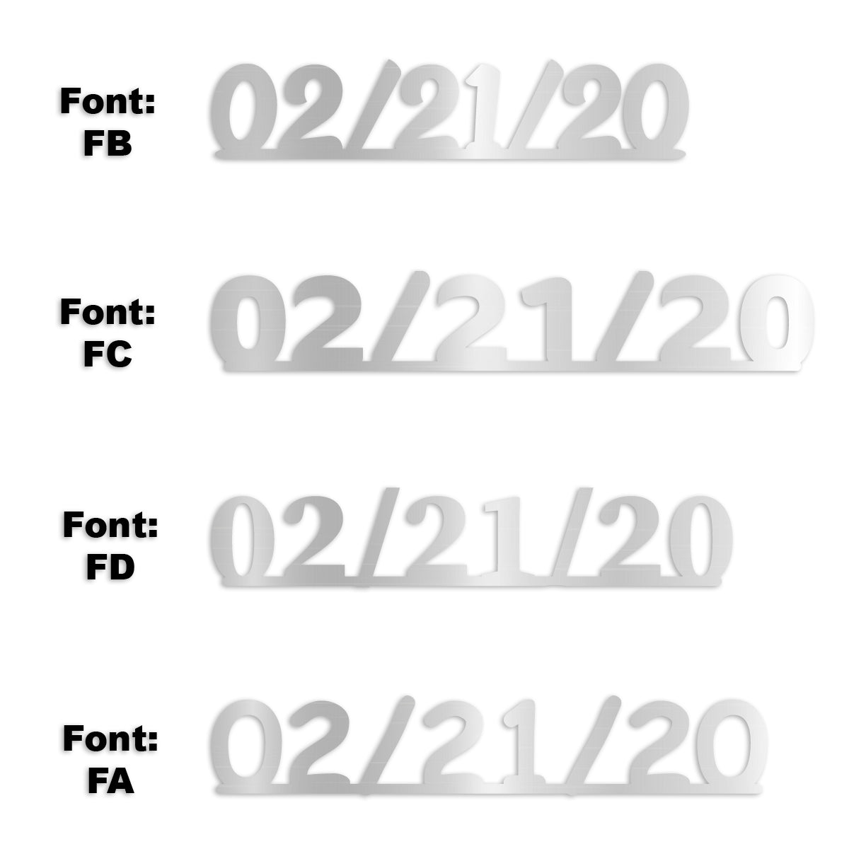 Custom-Fetti Date - 02/21/24 or 02/21/25  Silver